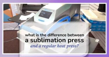 What is the difference between a sublimation heat press and a regular heat press?