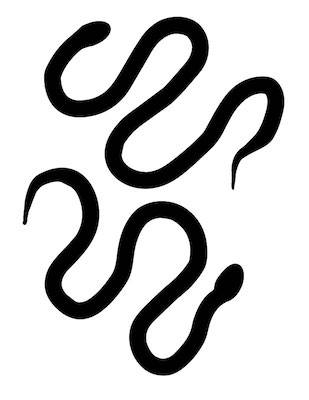 free snake silhouette svg