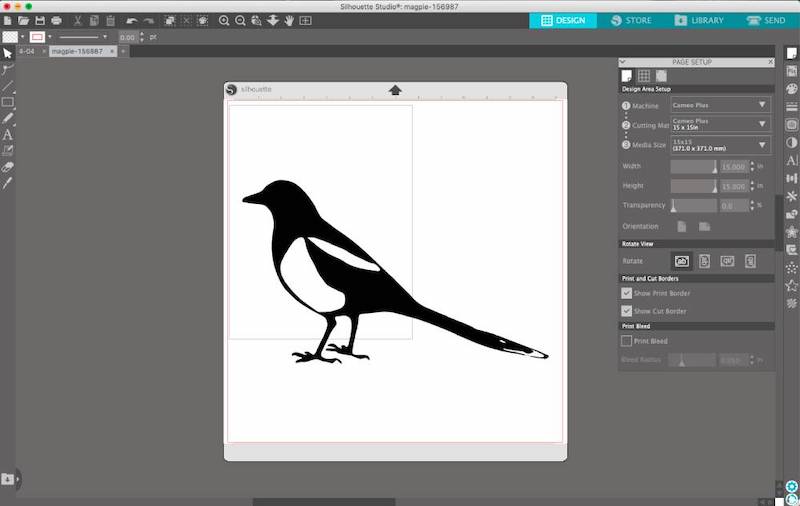 example of vector project in silhouette studio