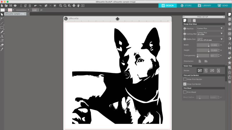 convert a photo to dxf cut file for silhouette studio