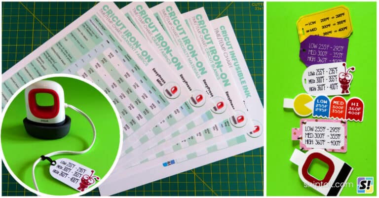 Cricut Mini Press Heat Guide: Free Printable PDF - Snip to It!