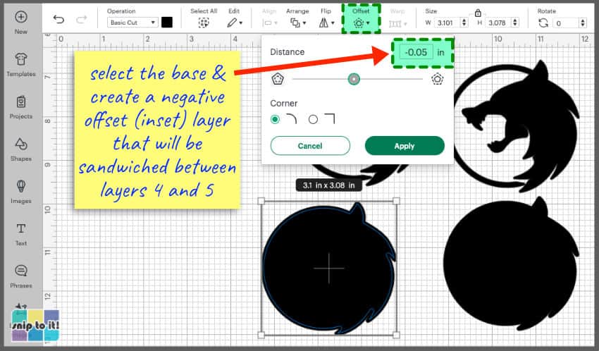 screencap of creating the easyweed electric middle layer for the design