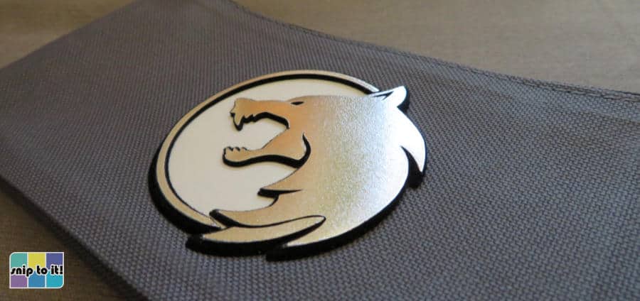3D decal made using Siser StripFlock Pro, EasyWeed Electric, and Metal HTV