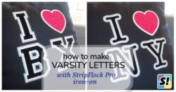 How to Make Varsity Letters with Flocked HTV
