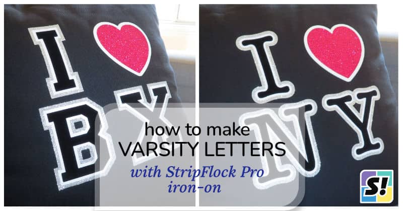 how to make varsity letters with stripflock pro