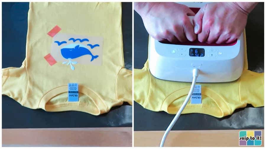 second press of walakut puff on whale shirt