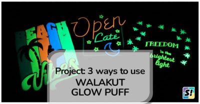 Project: WALAKut Glow in the Dark Puff Vinyl 3 ways