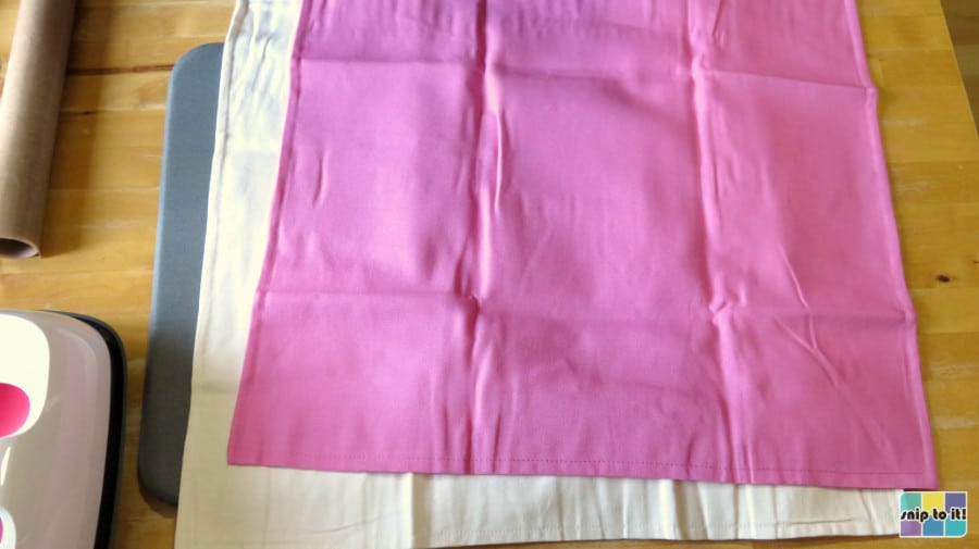 plain cotton gurli pillowcases from IKEA, pink and white 20x20" 
