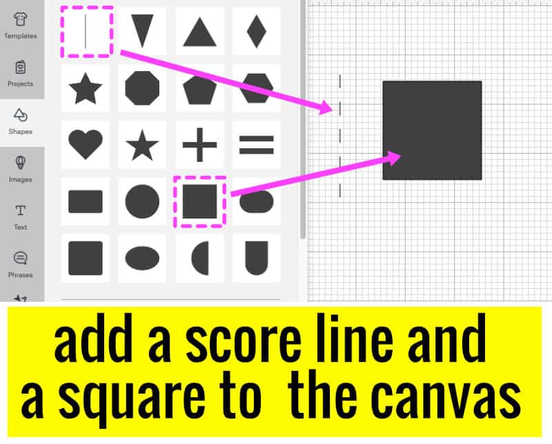 how to add basic shapes to the design space canvas 