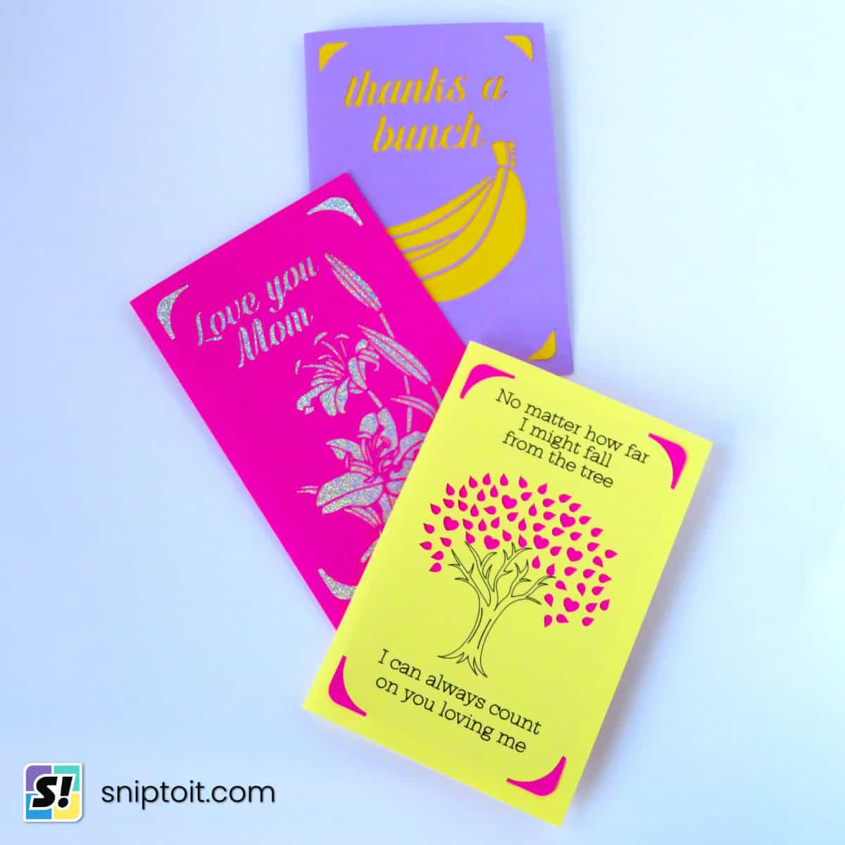 feature image displaying 3 mothers day insert cards
