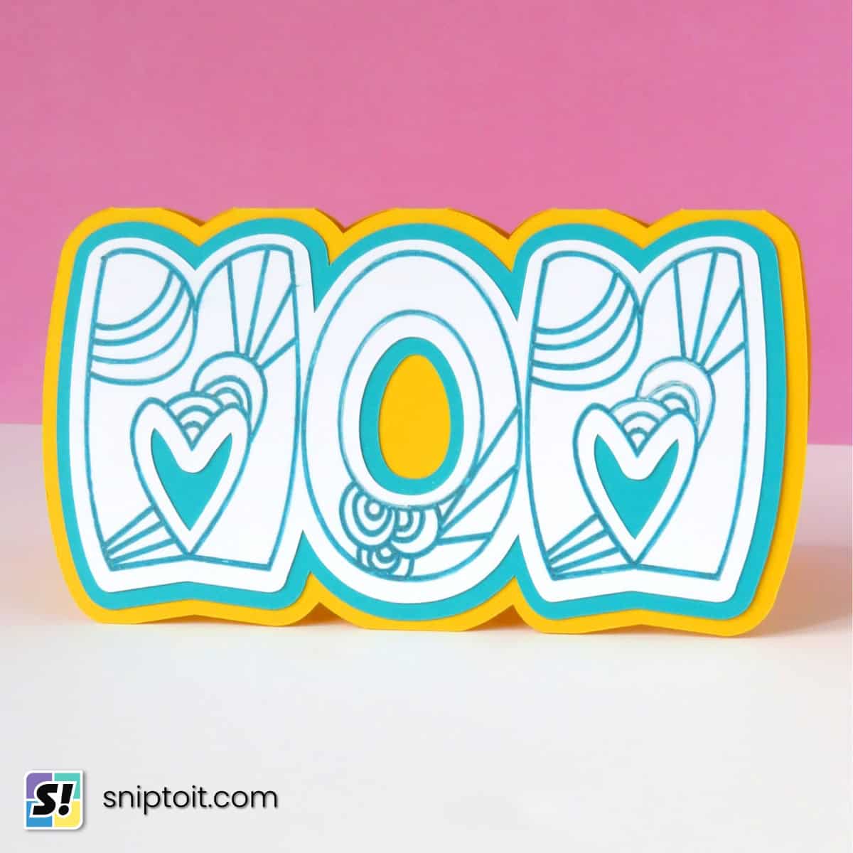 easy mothers day card you can make with a cricut machine feature image