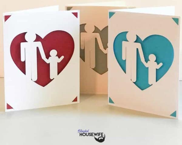 father's day outline card by the bearded housewife