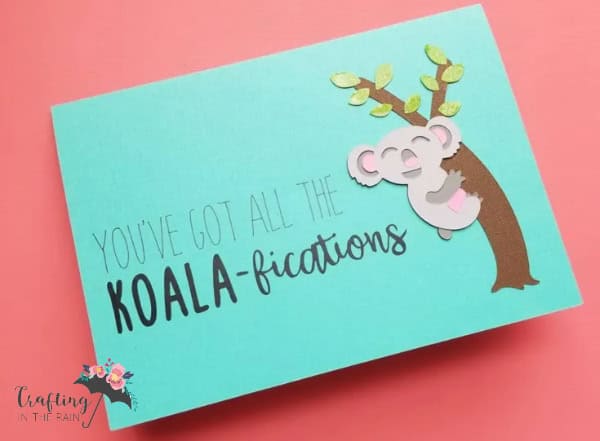 Koala father's day card by Crafting in the Rain