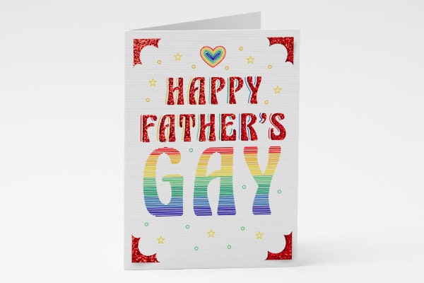 Happy father's gay insert card from Cricut Access projects