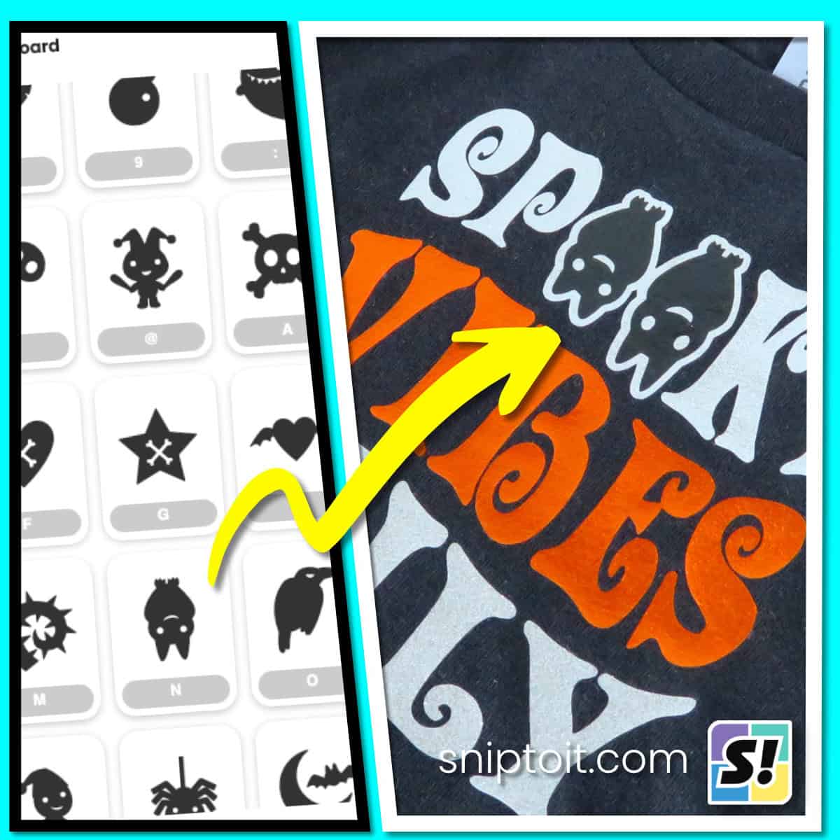 feature image illustrating dingbat fonts used in Cricut vinyl projects
