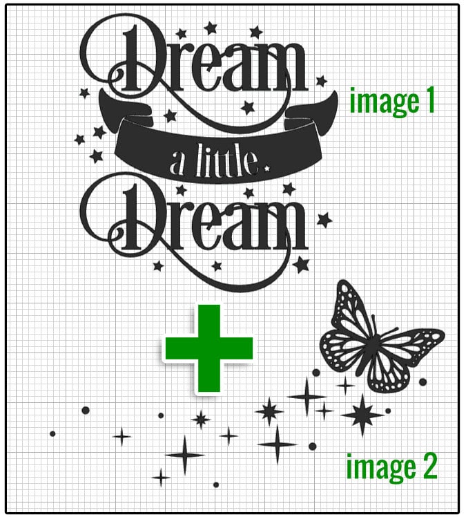 screenshot of 2 single layer images that will be combined using Contour